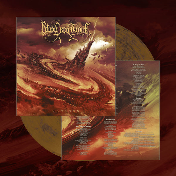 BLOOD RED THRONE - Nonagon LP (Brown/Black Marble Vinyl)
