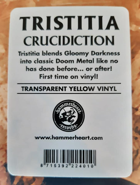 TRISTITIA - Crucidiction LP (Transparent Yellow Vinyl)