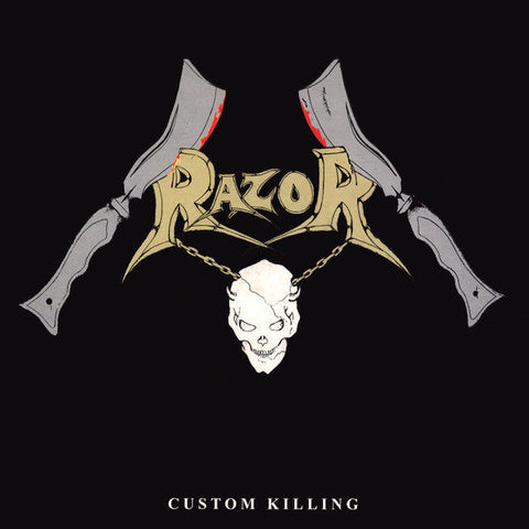 RAZOR - Custom Killing LP (Bone/Red Splatter Vinyl)
