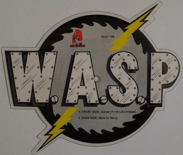 W.A.S.P. - Animal (F**k Like A Beast) Shape Picture-7" (1984 Music For Nations)