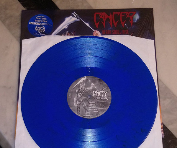 CANCER - Death Shall Rise LP (Blue/Black Marble Vinyl) (2020 Press)