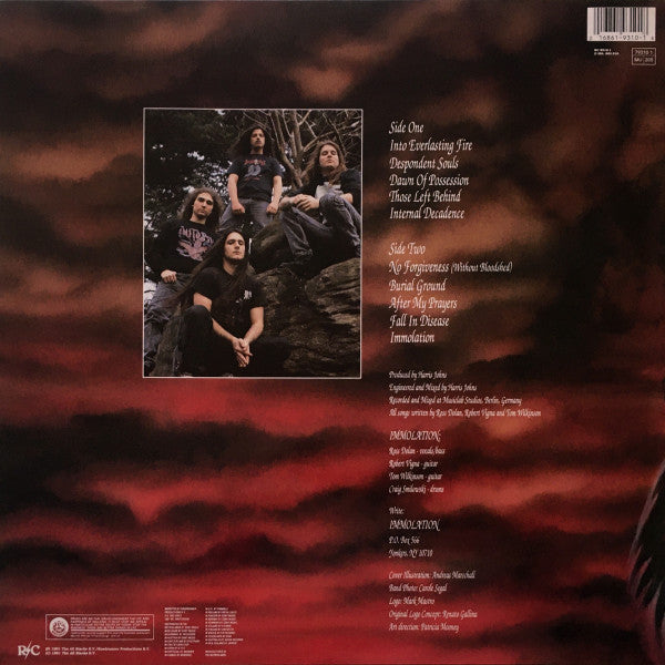 IMMOLATION - Dawn Of Possession LP (Black Vinyl) (1991 Roadrunner Records)