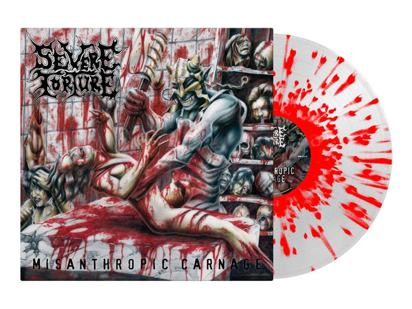 SEVERE TORTURE - Misanthropic Carnage LP (Clear/Red Splatter Vinyl)