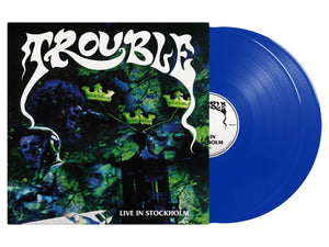 TROUBLE - Live in Stockholm 2-LP (Blue Transparent Vinyl)