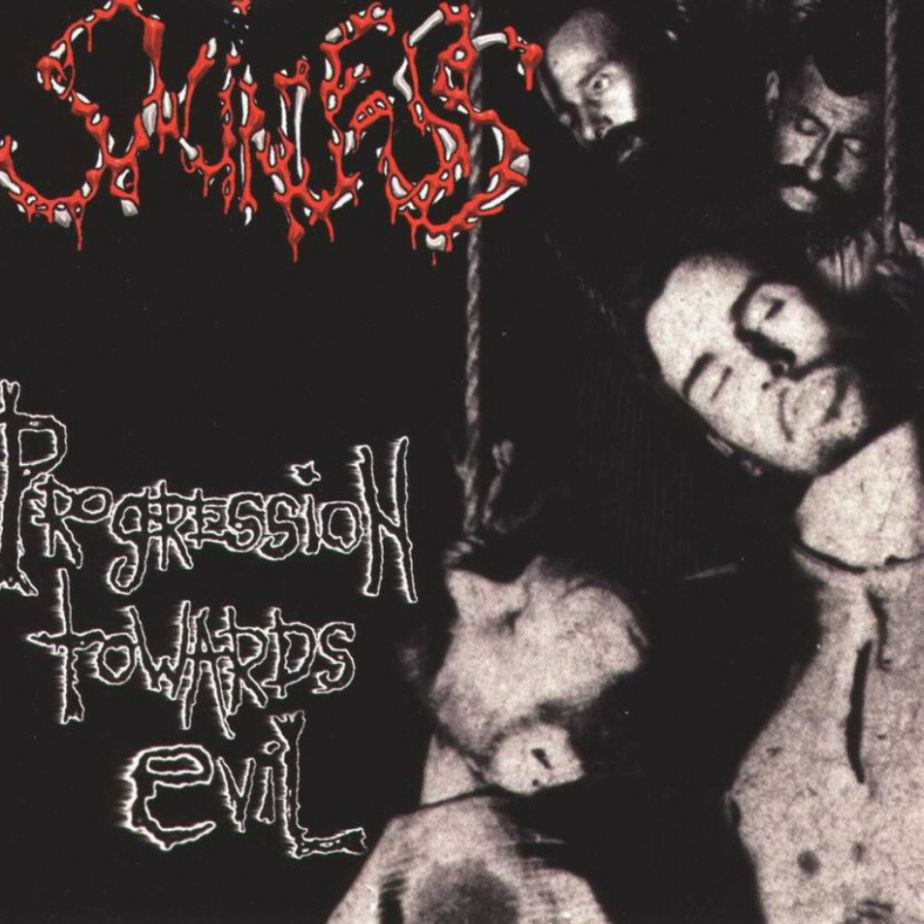 SKINLESS - Progression Towards Evil LP (Pink/Black Marble Vinyl)