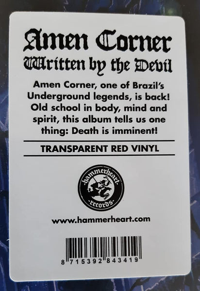 AMEN CORNER - Written By The Devil LP (Transparent Red Vinyl)