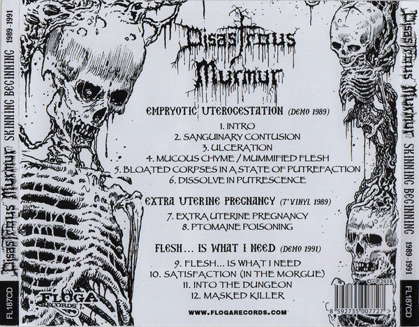 DISASTROUS MURMUR - Skinning Beginning 1989-1991 CD