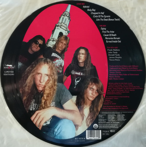 OBITUARY - Cause Of Death Picture-LP (1990 Roadrunner Records)