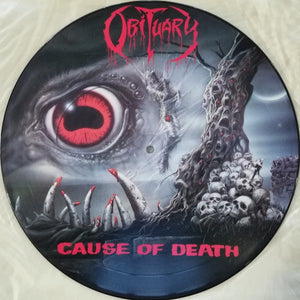 OBITUARY - Cause Of Death Picture-LP (1990 Roadrunner Records)