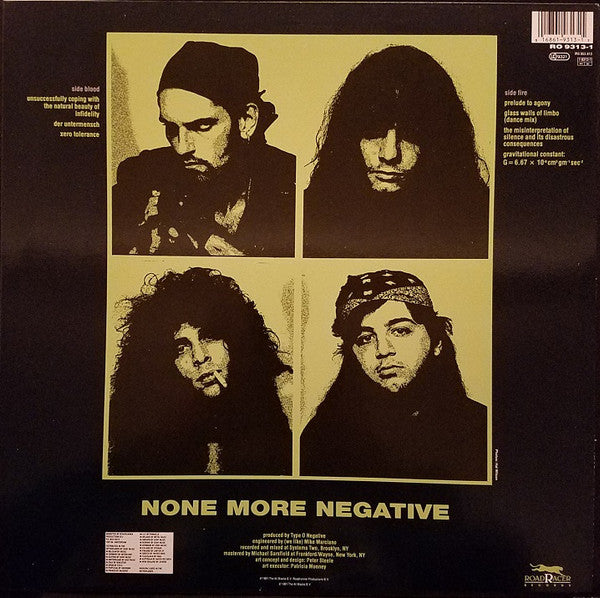 TYPE O NEGATIVE - Slow, Deep And Hard LP (black Vinyl) (1991 Roadrunner Records)