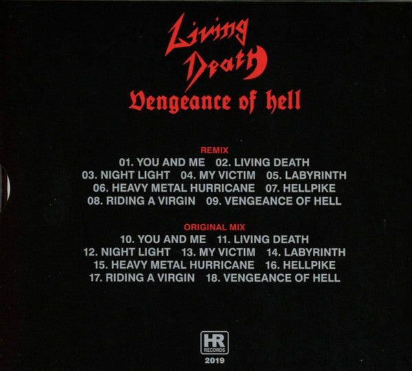 LIVING DEATH - Vengeance Of Hell CD