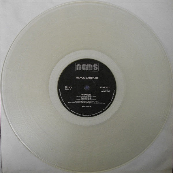 BLACK SABBATH - Black Sabbath LP (Clear Vinyl) (1982 Press)