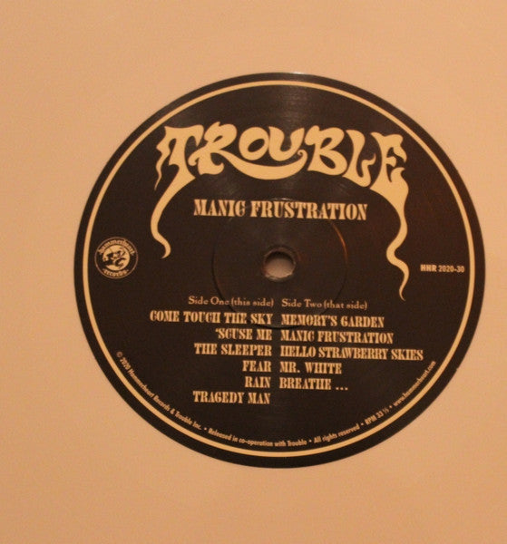 TROUBLE - Manic Frustration LP (White Vinyl)