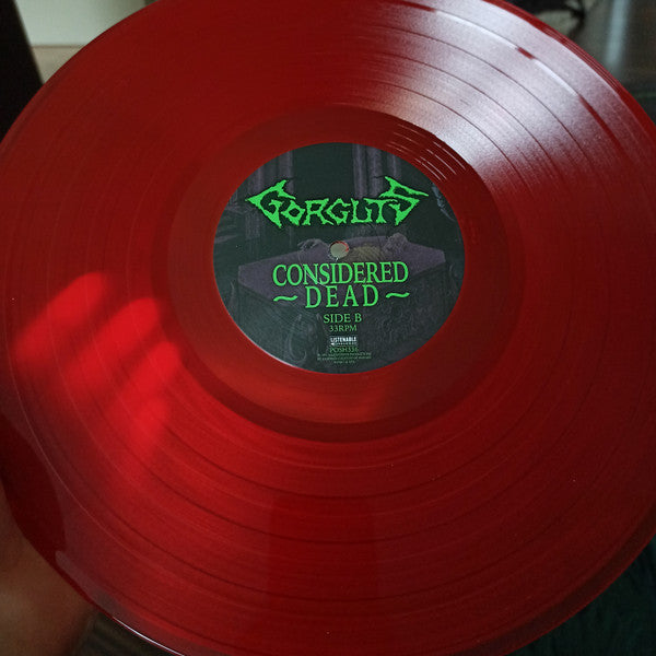 GORGUTS - Considered Dead LP (Transparent Red Vinyl)
