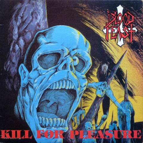 BLOOD FEAST - Kill For Pleasure LP (Blue/Orange Mix Vinyl)
