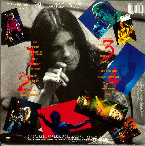 OZZY OSBOURNE - Live & Loud 2-LP (Black Vinyl) (1993 Press)