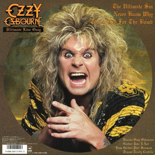 OZZY OSBOURNE - Ultimate Live Ozzy LP (Black Vinyl) (1986 Japan Press)