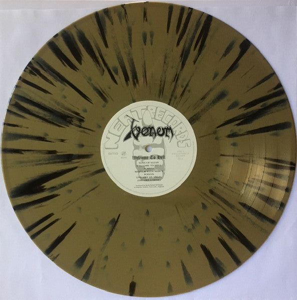 VENOM - Welcome To Hell LP (Gold/Black Splatter Vinyl) (2021 Press)