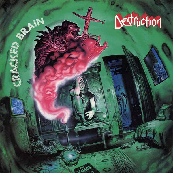 DESTRUCTION - Cracked Brain LP (Fire Splatter Vinyl)