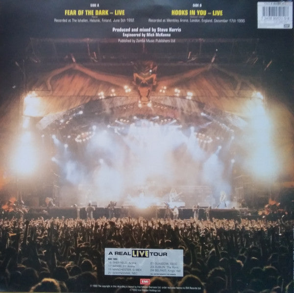 IRON MAIDEN - Fear Of The Dark - Live Shape Picture-7" (1993 Press)