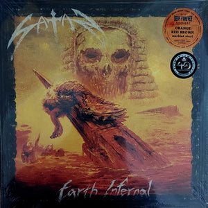SATAN - Earth Infernal LP (Orange/Red/Brown Marble Vinyl)