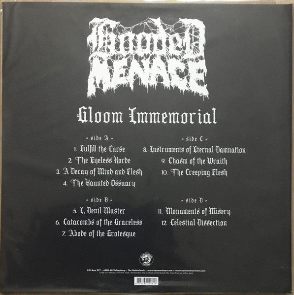 HOODED MENACE - Gloom Immemorial 2-LP (Clear/White Splatter Vinyl)