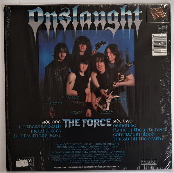 ONSLAUGHT - The Force LP (Black Vinyl) (1986 France Press)