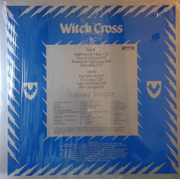 WITCH CROSS - Fit For Fight LP (Black Vinyl) (1984 Roadrunner Records)