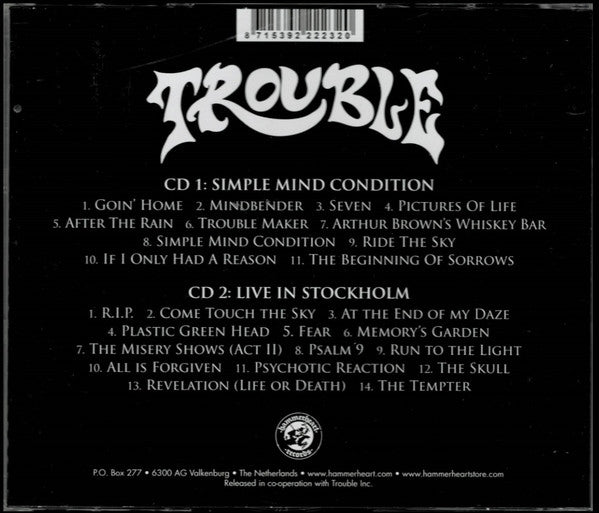 TROUBLE - Simple Mind Condition 2-CD