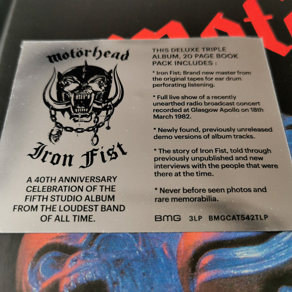 MOTÖRHEAD - Iron Fist (40th Anniversary) 3-LP (Black Vinyl)