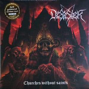 DESASTER - Churches Without Saints LP (Dark Goldenrod Marble Vinyl)