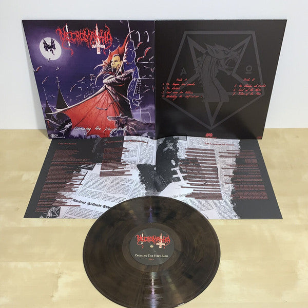 NECROMANTIA – Crossing The Fiery Path LP (beer black marble)