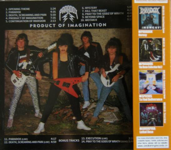 PARADOX - Product Of Imagination CD