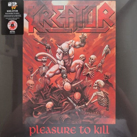 KREATOR - Pleasure To Kill LP (Clear/Red Splatter Vinyl)