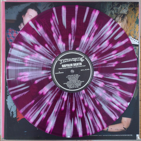 NAPALM DEATH - From Enslavement To Obliteration LP (Purple/White Splat ...