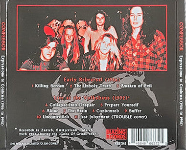 CONFESSOR - Expressions To Condemn (1986 To 1992) Digi-CD