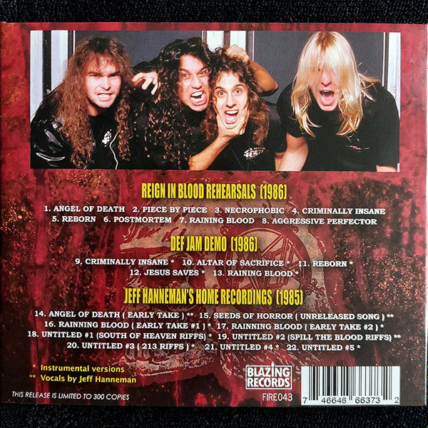 SLAYER - First Show Still Reigns (Rehearsals, Demos & Rarities 1985-1986 Digi-CD