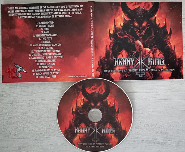 KERRY KING - First Hell, Live At Reggies Chicago Digi-CD