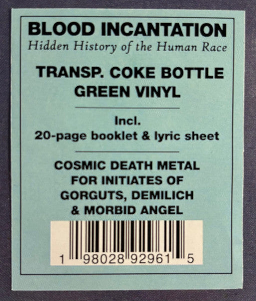 BLOOD INCANTATION – Hidden History Of The Human Race LP (coke bottle green vinyl)