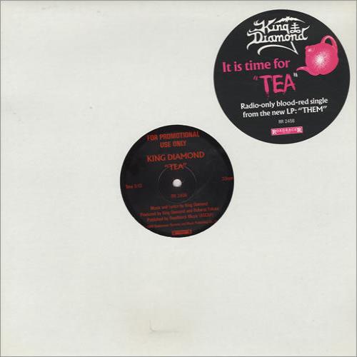 KING DIAMOND - It Is Time For "Tea" LP (Red Vinyl) (1988 Promo, Signed By Mickey D)