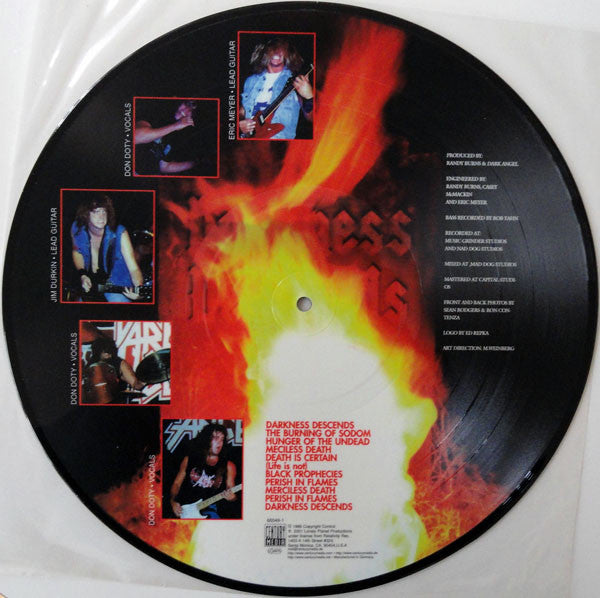 DARK ANGEL - Darkness Descends Picture-LP (2001 Press)