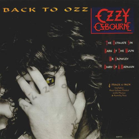 OZZY OSBOURNE - Back To Ozz LP (Black Vinyl) (1988 Press)