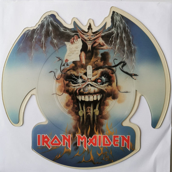 IRON MAIDEN - The Evil That Men Do Shape Picture-7" (1988 Press)