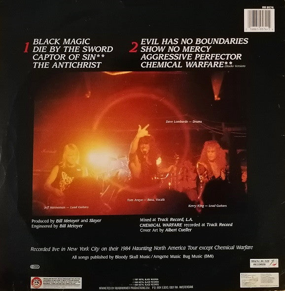 SLAYER - Live Undead LP (Black Vinyl) (1989 Roadrunner Records)