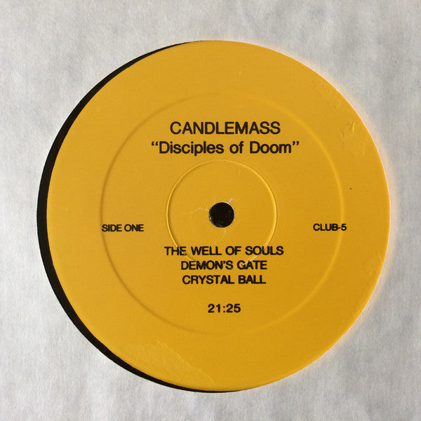 CANDLEMASS - Disciples Of Doom LP (Black Vinyl) (1989 Press)