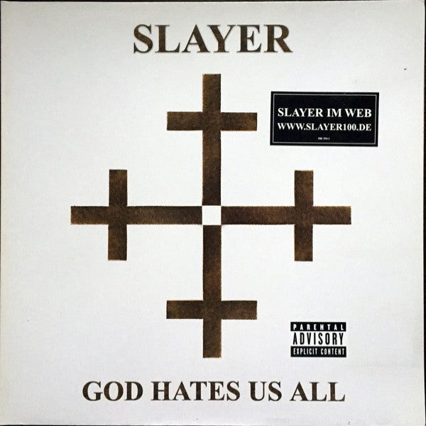 SLAYER - God Hates Us All LP (Transparent Red Vinyl) (2001 European Press)