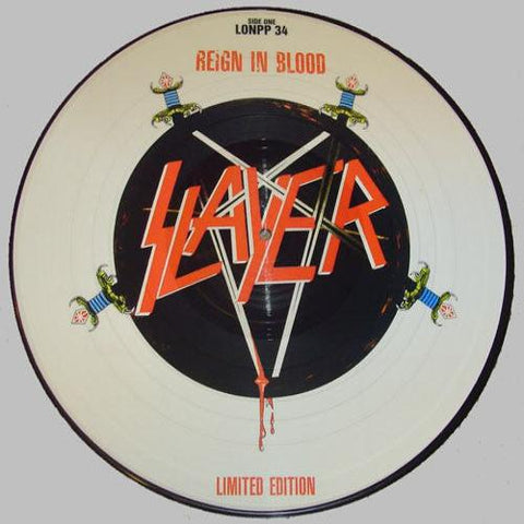 SLAYER - Reign In Blood Picture-LP (1988 UK Press)