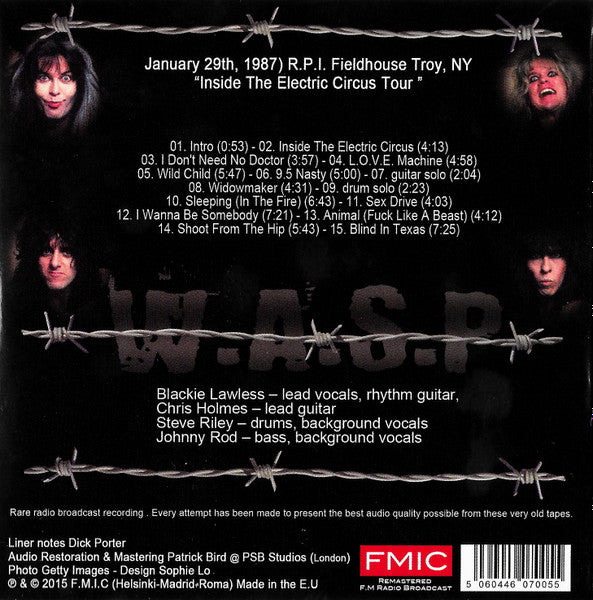 W.A.S.P. – N.A.S.T.Y. Digi-CD