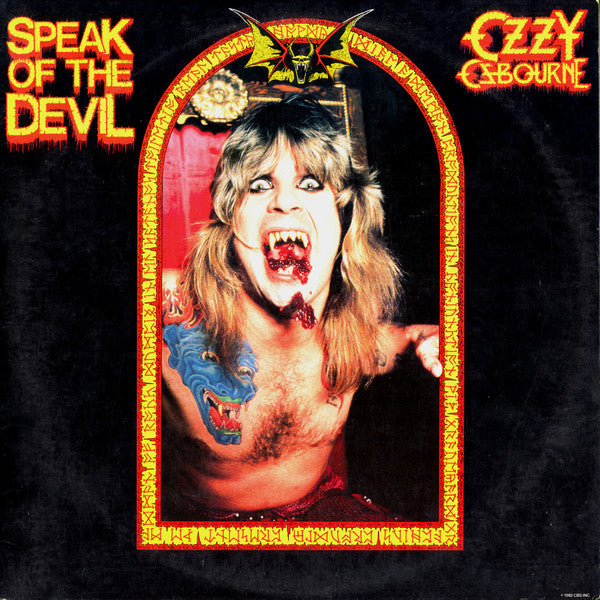 OZZY OSBOURNE - Speak Of The Devil LP (Black Vinyl) (1982 Canada Press)