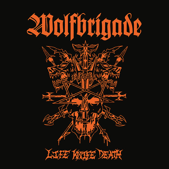 WOLFBRIGADE - Life Knife Death LP (Dark Grey Marble Vinyl)